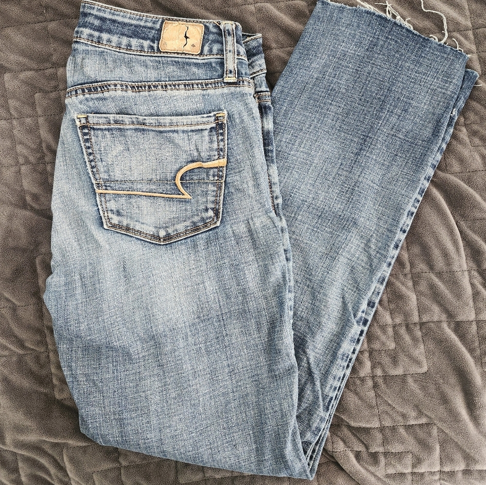 American Eagle Outfitters Women's Blue Jeans - Picture 3 of 3